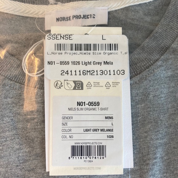 Norse Projects, NIELS STANDARD T-SHIRT, NWT, gray - Picture 3 of 7